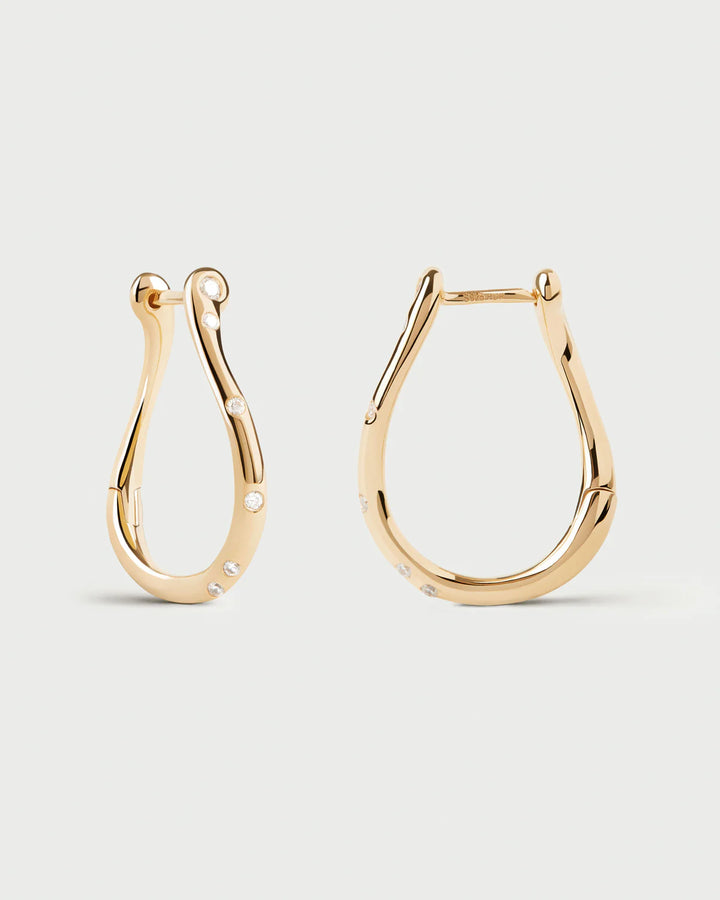 Pdpaola Air mini hoops gold
