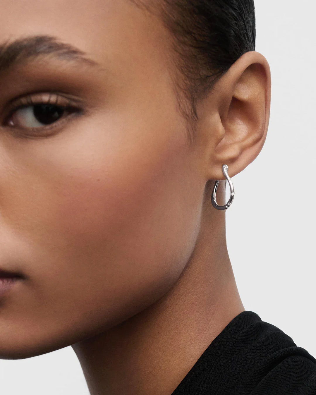 Pdpaola Air silver mini hoops