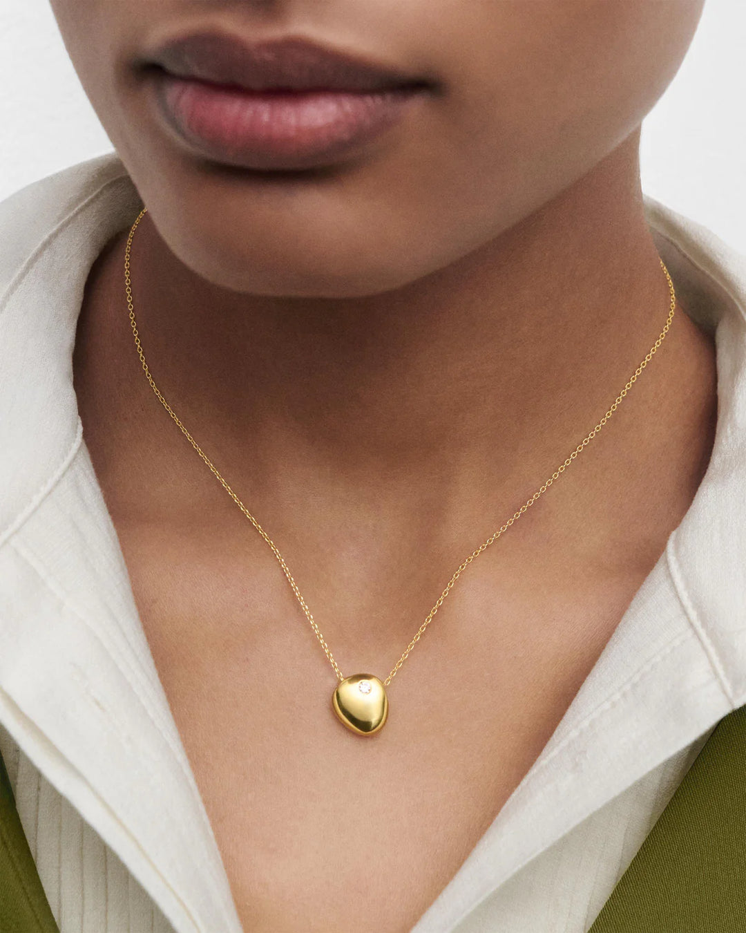Pdpaola Wave necklace gold
