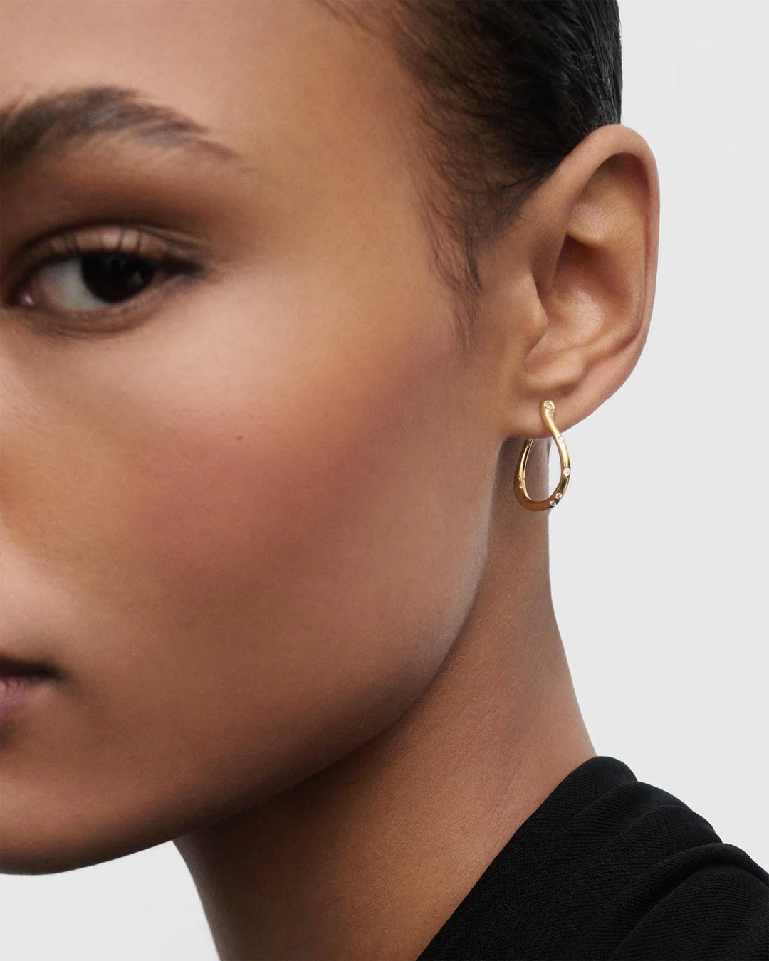 Pdpaola Air mini hoops gold