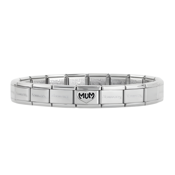 Nomination Silver Bracelet with Mum Charm