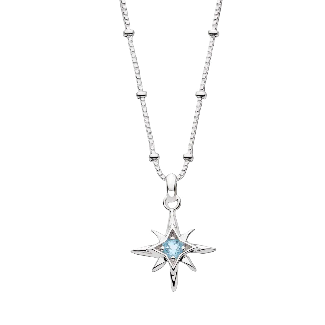 Kit Heath Silver Céleste Aurora Birthstone Necklace