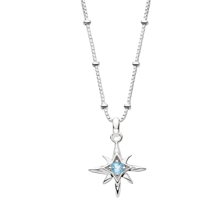 Kit Heath Silver Céleste Aurora Birthstone Necklace