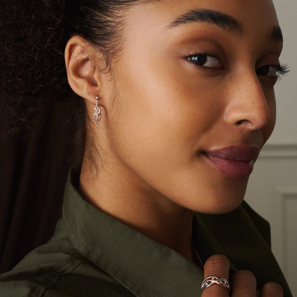 Clogau Nature's Wonder Waterfall Drop Earrings Image 2