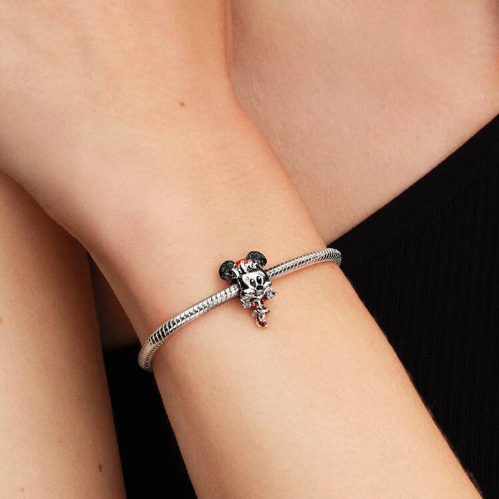 Pandora Silver Disney Minnie Mouse Holiday Charm