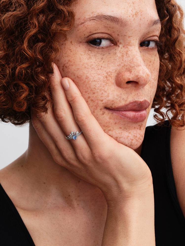 Pandora Silver Disney Frozen Queen Elsa Tiara Ring