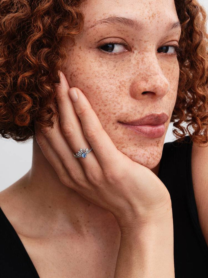 Pandora Silver Disney Frozen Queen Elsa Tiara Ring