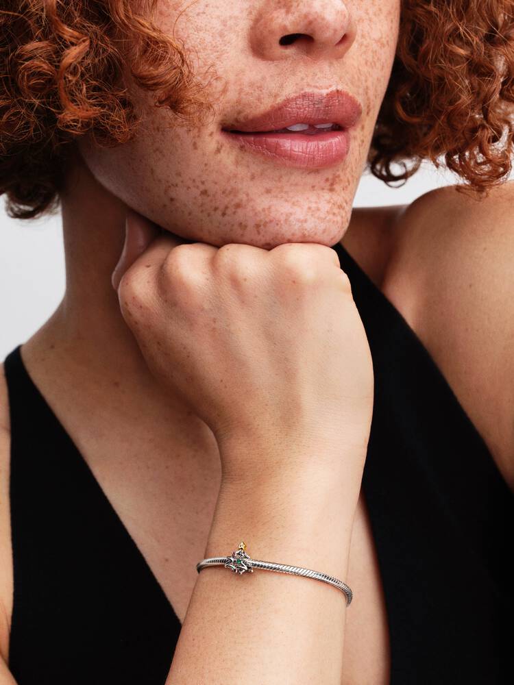 Pandora Two-Tone Christmas Tree Charm