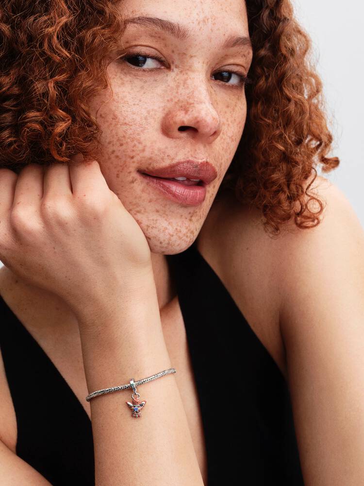 Pandora Silver Gingerbread Angel Dangle Charm