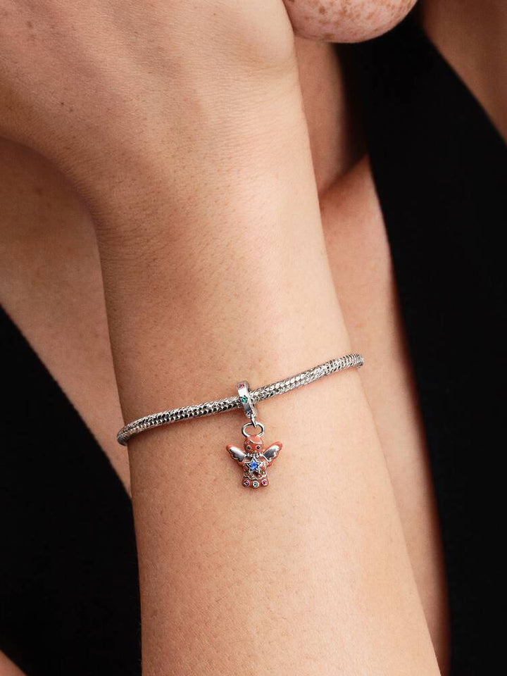 Pandora Silver Gingerbread Angel Dangle Charm