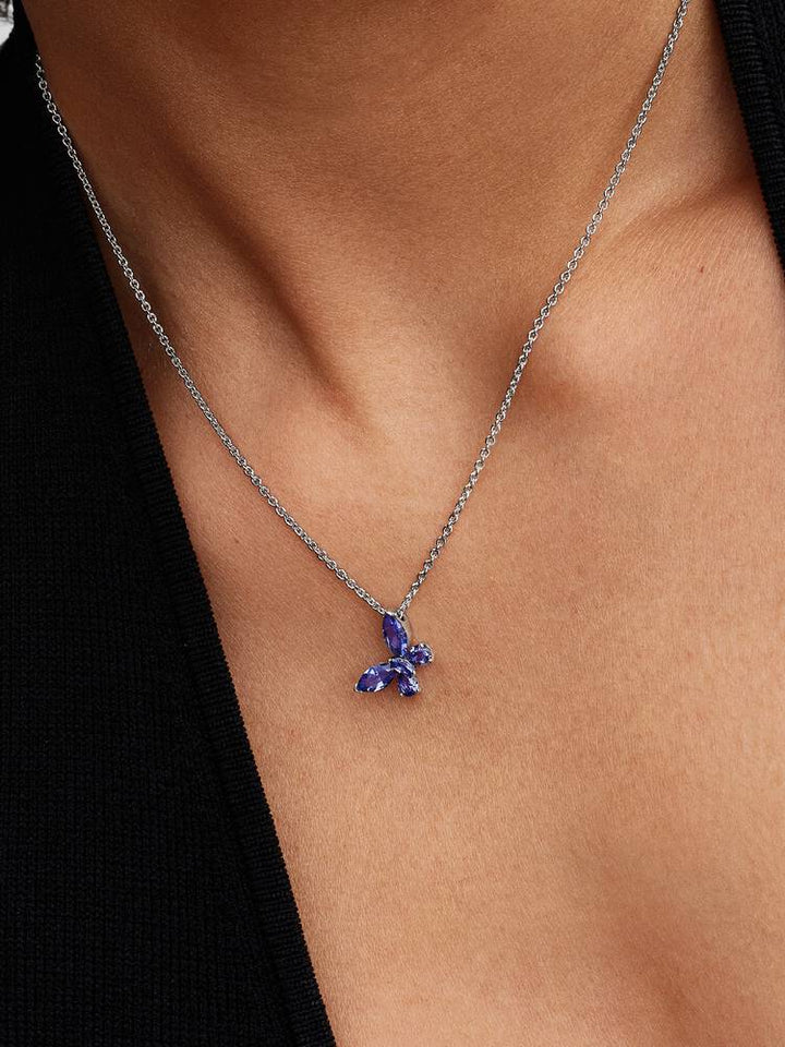 Pandora Silver Butterfly Pendant Necklace