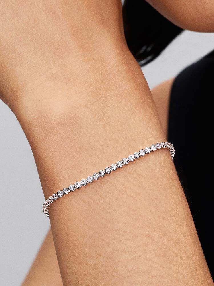Pandora Silver Sparkling Tennis Bracelet