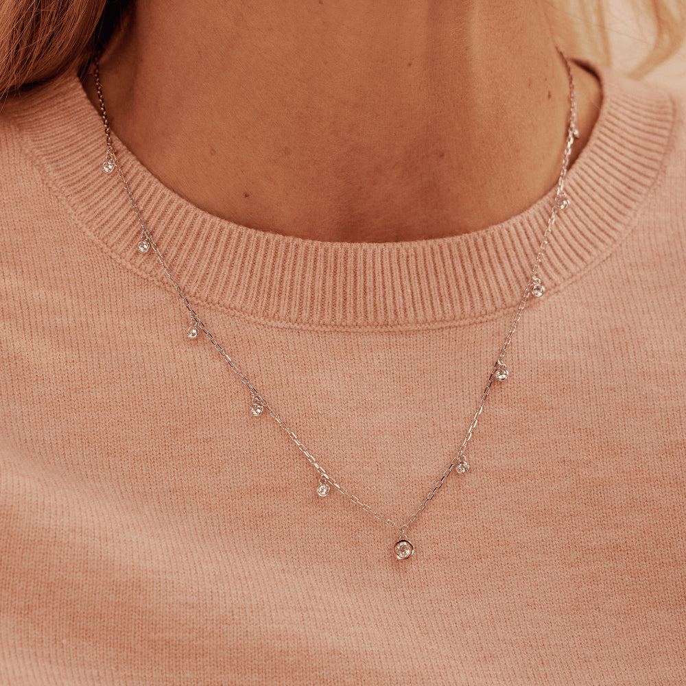 Clogau Silver Celebration Topaz Necklace Image 2