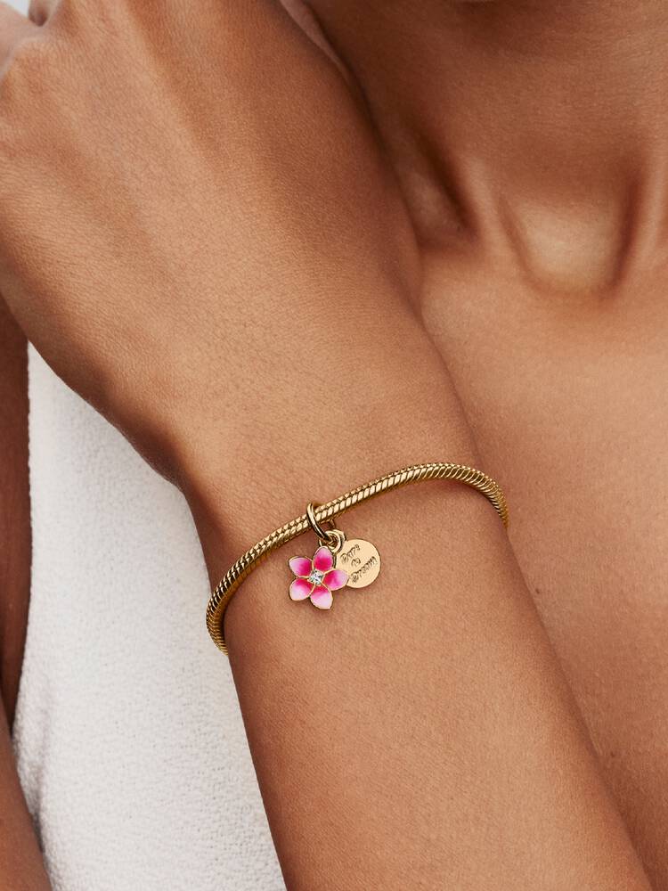 Pandora Gold Disney Moana Flower Dangle Charm