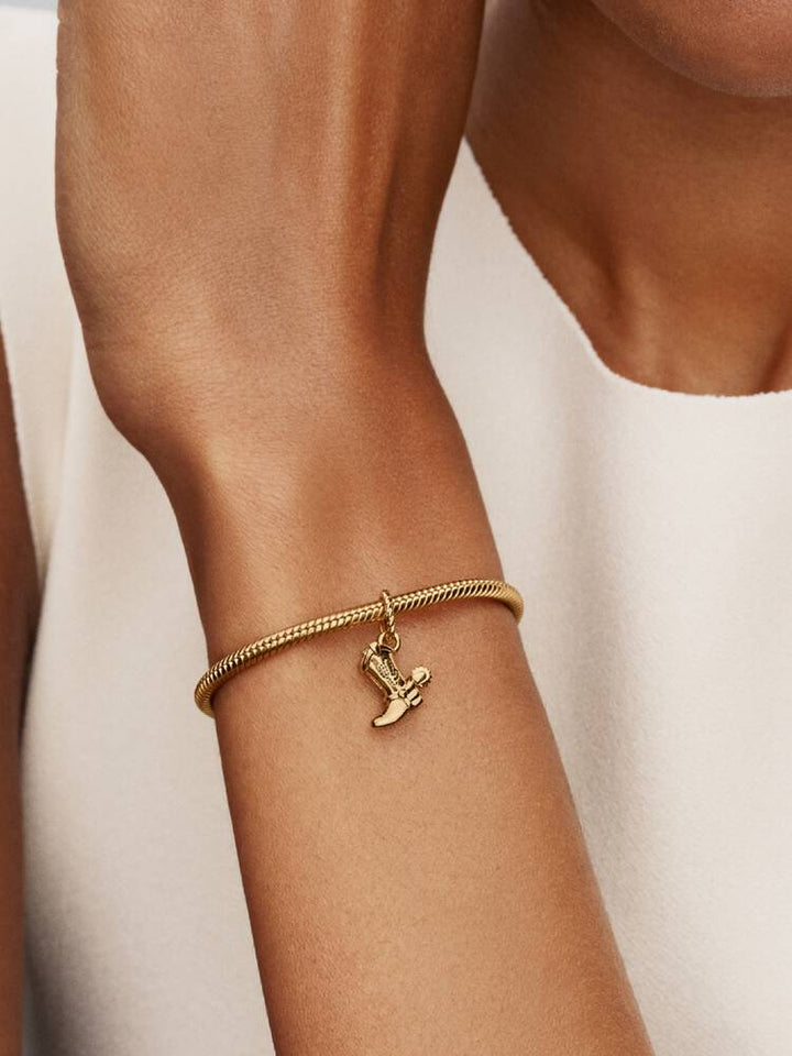 Pandora Gold Disney Pixar Toy Story Cowboy Boot Charm