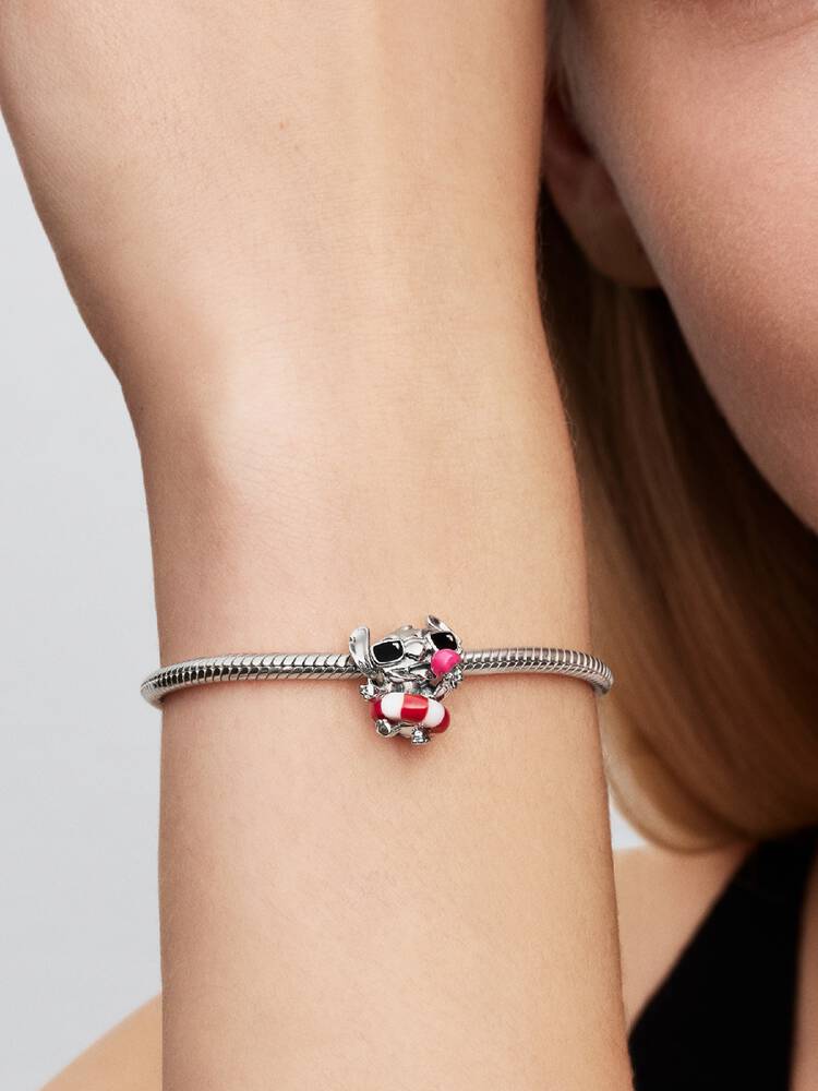 Pandora Silver Disney Stitch Summer Fun Charm