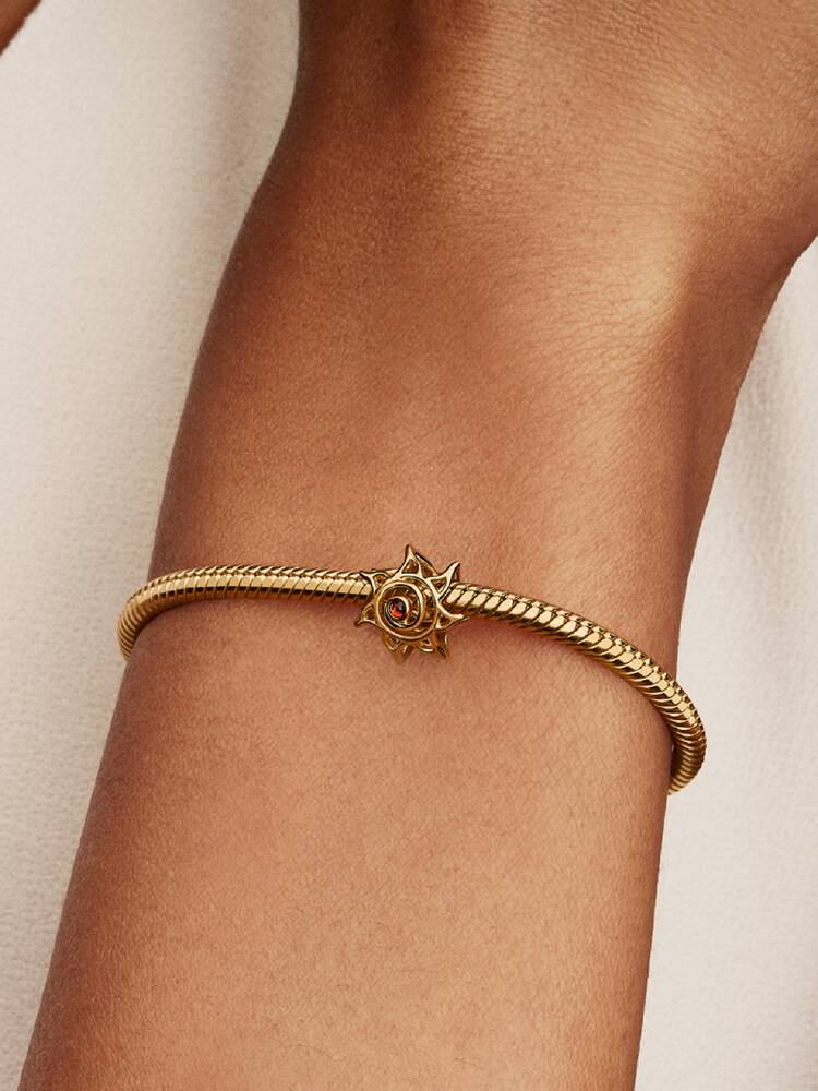Pandora Gold Sun Openwork Charm