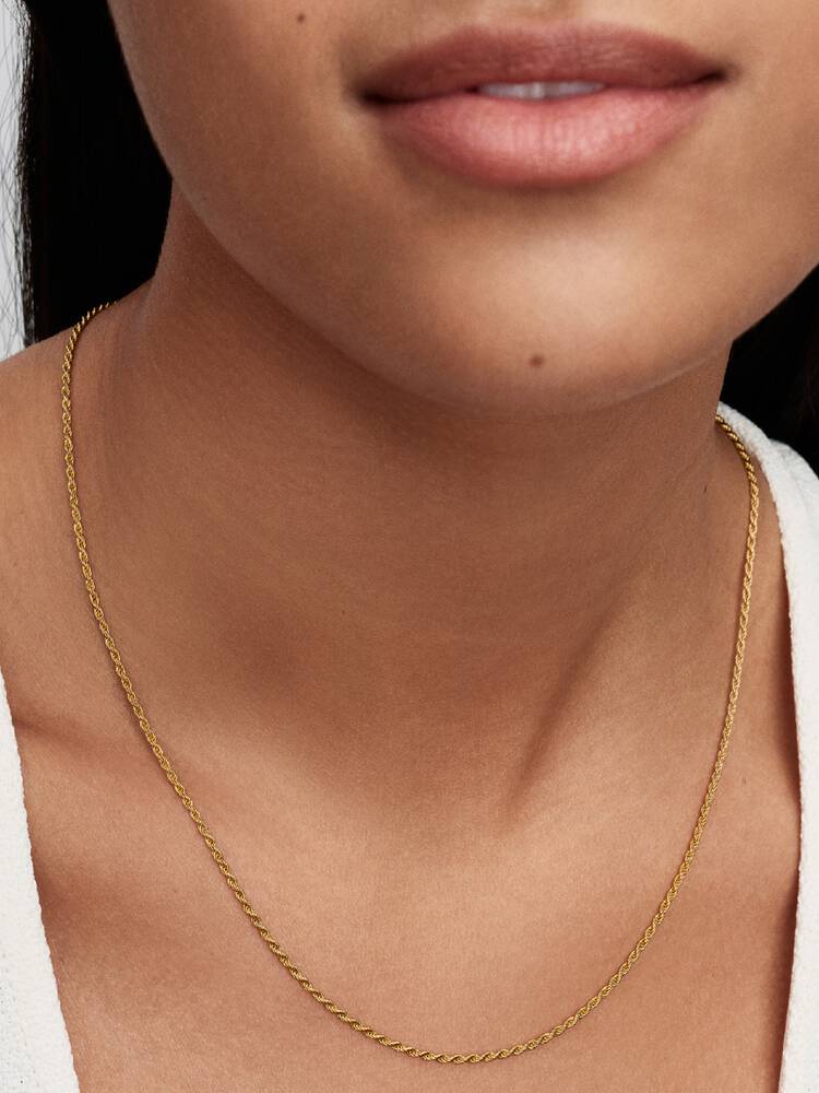 Pandora Gold Rope Chain Necklace