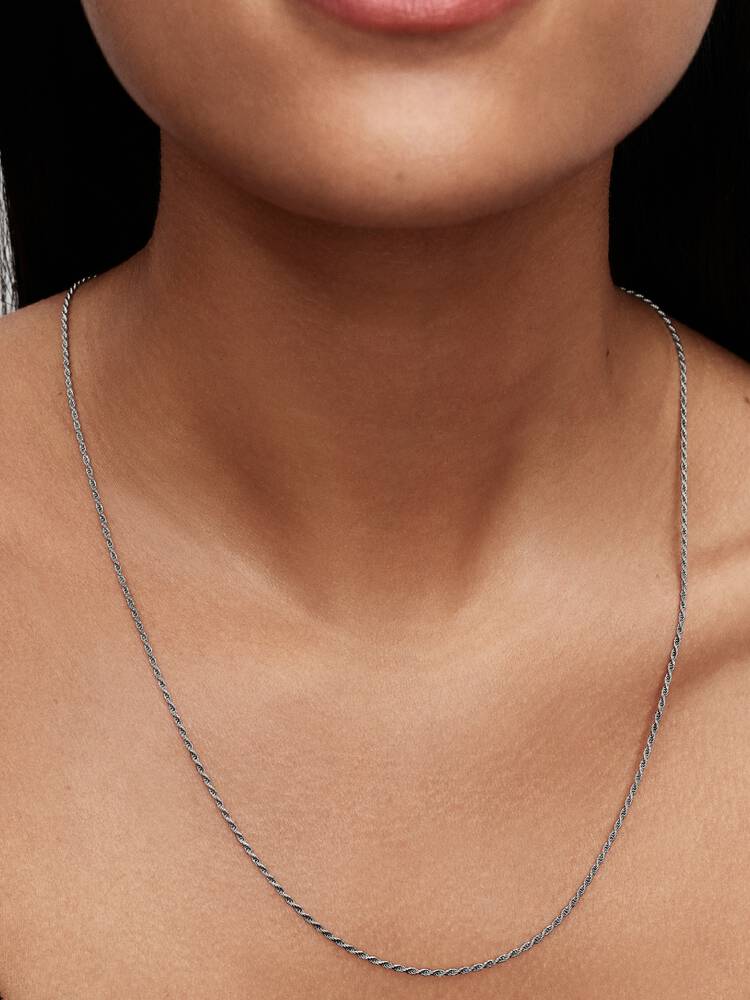 Pandora Silver Rope Chain Necklace