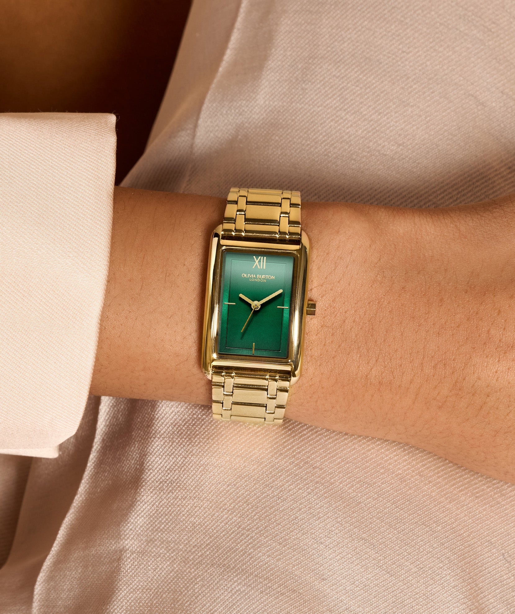 Olivia burton green watch deals