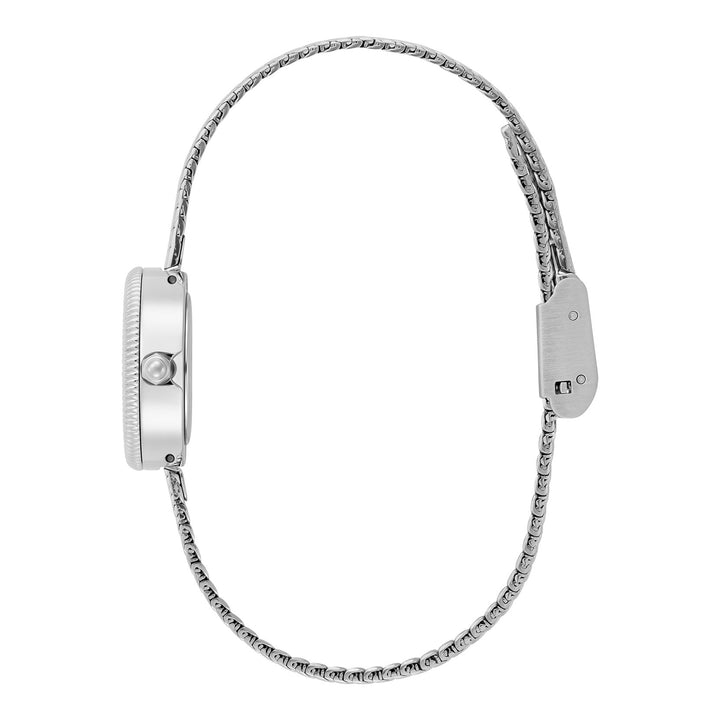 Olivia Burton Silver Finery 20mm Mesh Watch