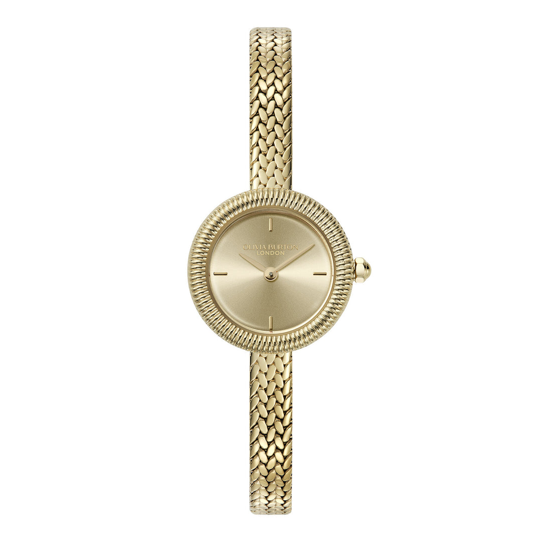 Olivia Burton Gold Finery 20mm Mesh Watch