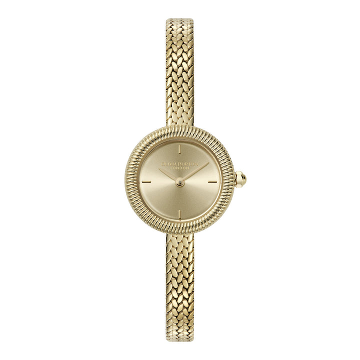 Olivia Burton Gold Finery 20mm Mesh Watch