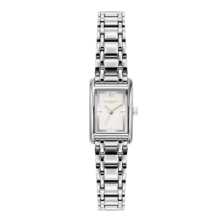 Olivia Burton Classic Mini Grove 16mm White & Silver Watch