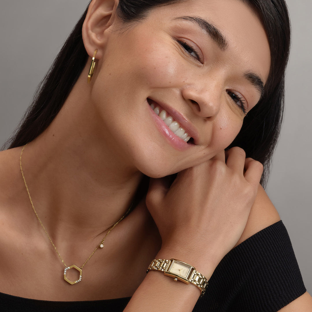 Olivia Burton Classic Mini Grove 16mm Gold Bracelet Watch