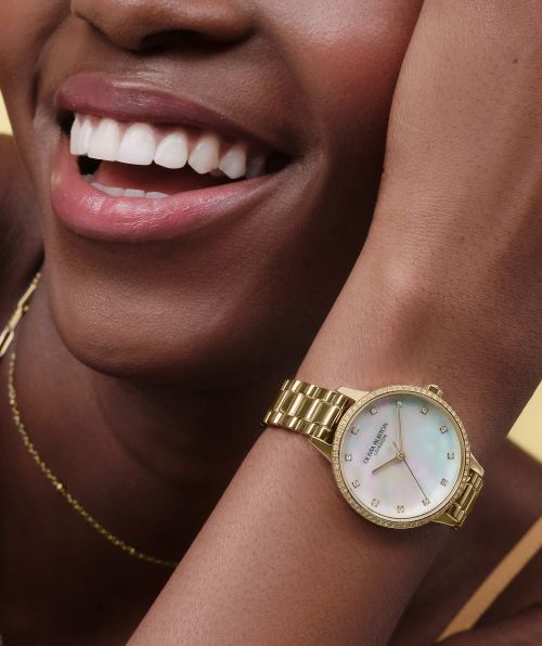 Olivia Burton Gold Captivate Stainless Steel Watch