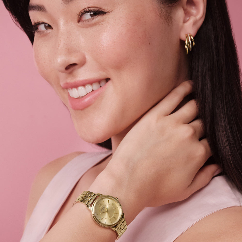 Olivia Burton Gold Westbourne Stainless Steel Watch image 1