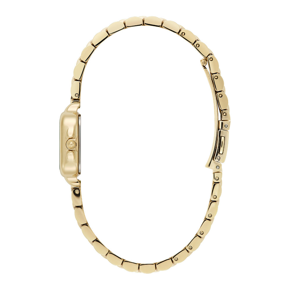 Olivia Burton Gold Mini Grosvenor Stainless Steel Watch image 4