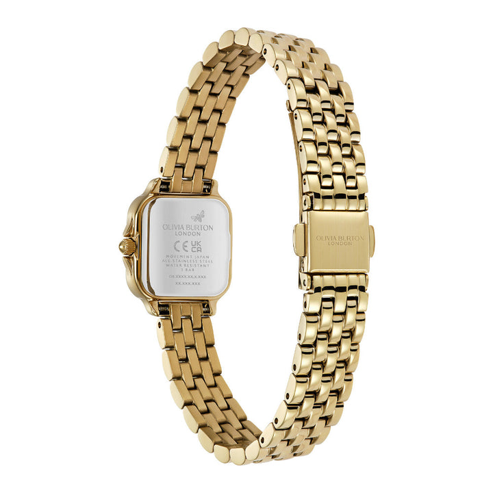 Olivia Burton Gold Mini Grosvenor Stainless Steel Watch image 5