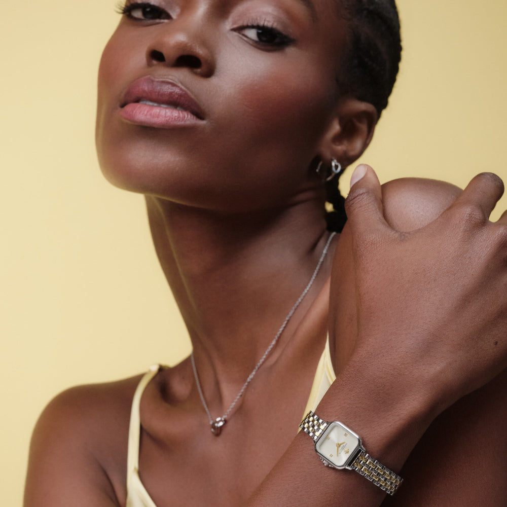 Olivia Burton Bi-Colour Mini Grosvenor Stainless Steel Watch image 1