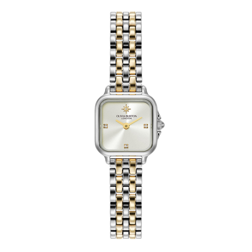 Olivia Burton Bi-Colour Mini Grosvenor Stainless Steel Watch image