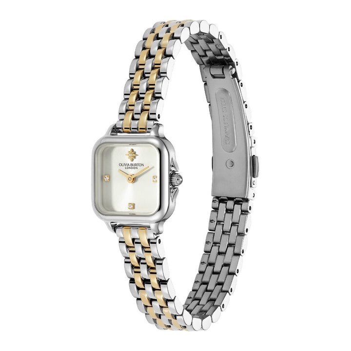 Olivia Burton Bi-Colour Mini Grosvenor Stainless Steel Watch image 3