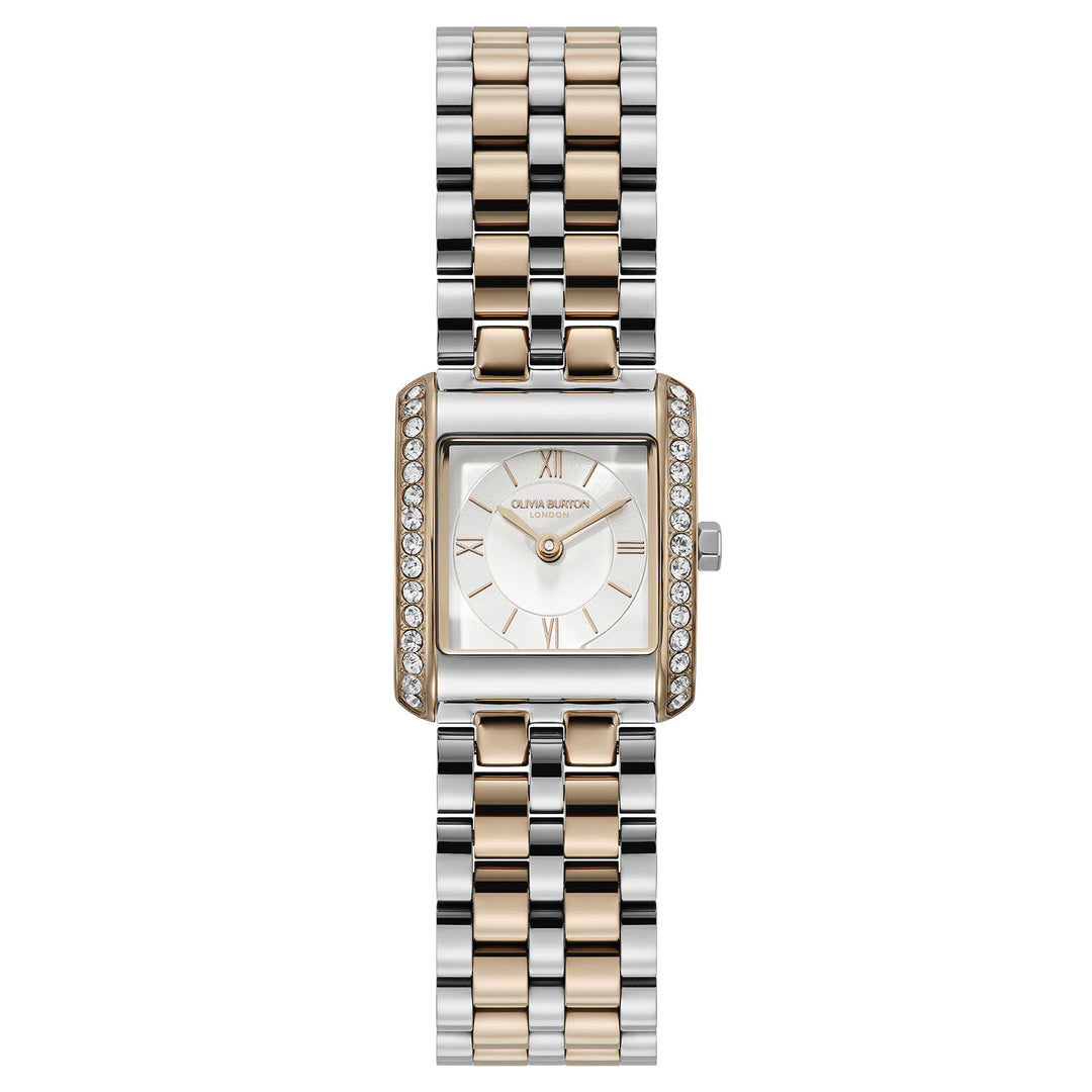 Olivia Burton 21mm Berkley White and Two Tone Bracelet Watch
