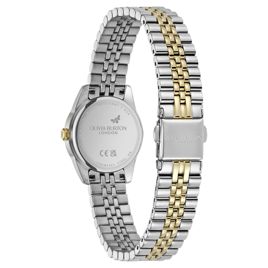 Olivia Burton Highbury Forest Green Two Tone Bracelet Watch