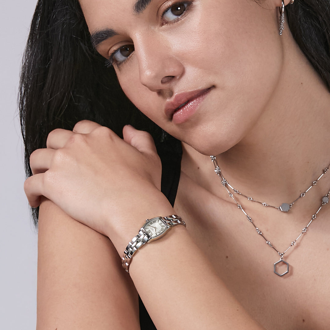 Olivia Burton 18mm Cambridge Silver Bracelet Watch