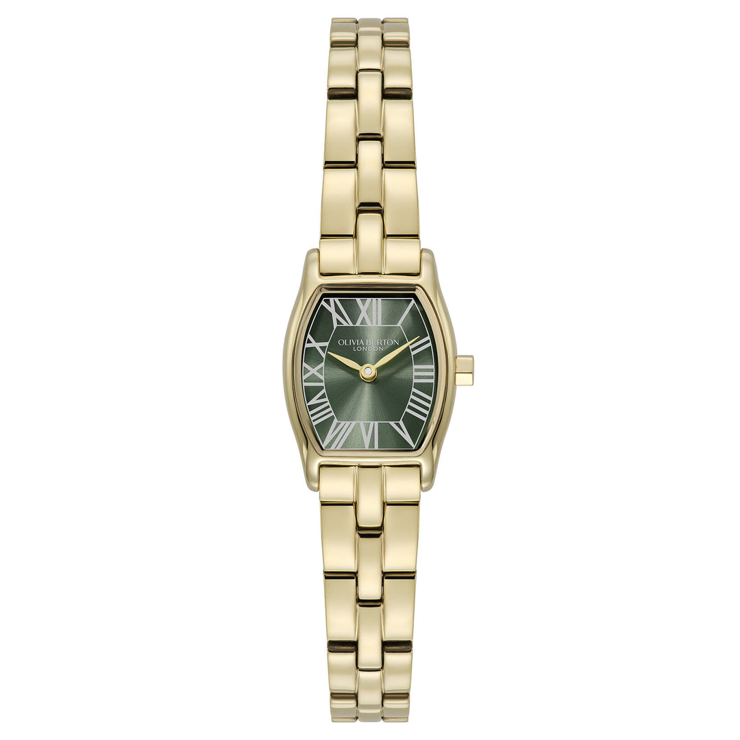 Olivia Burton 18mm Cambridge Forest Green Gold Bracelet Watch