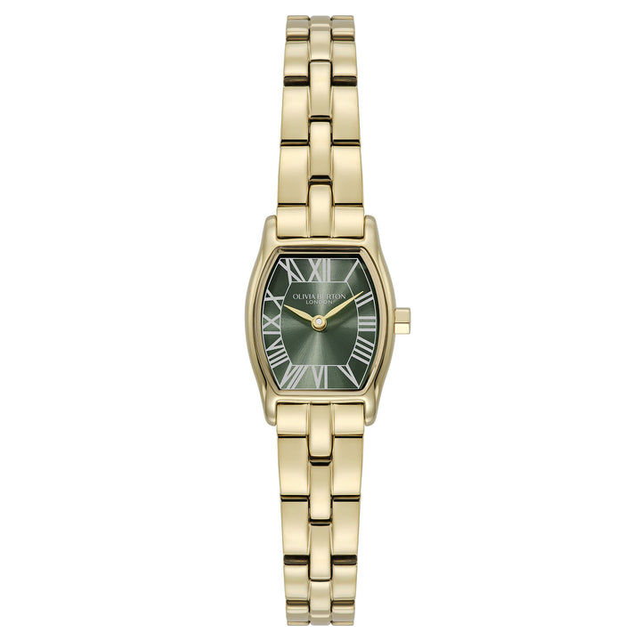 Olivia Burton 18mm Cambridge Forest Green Gold Bracelet Watch