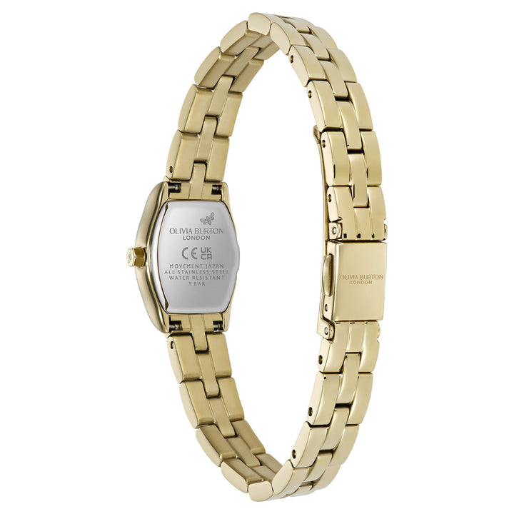 Olivia Burton 18mm Cambridge Forest Green Gold Bracelet Watch