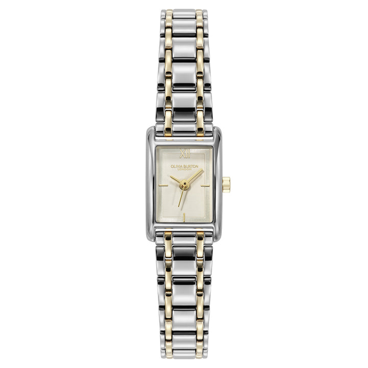 Olivia Burton 16mm Mini Grove White and Two Tone Bracelet Watch