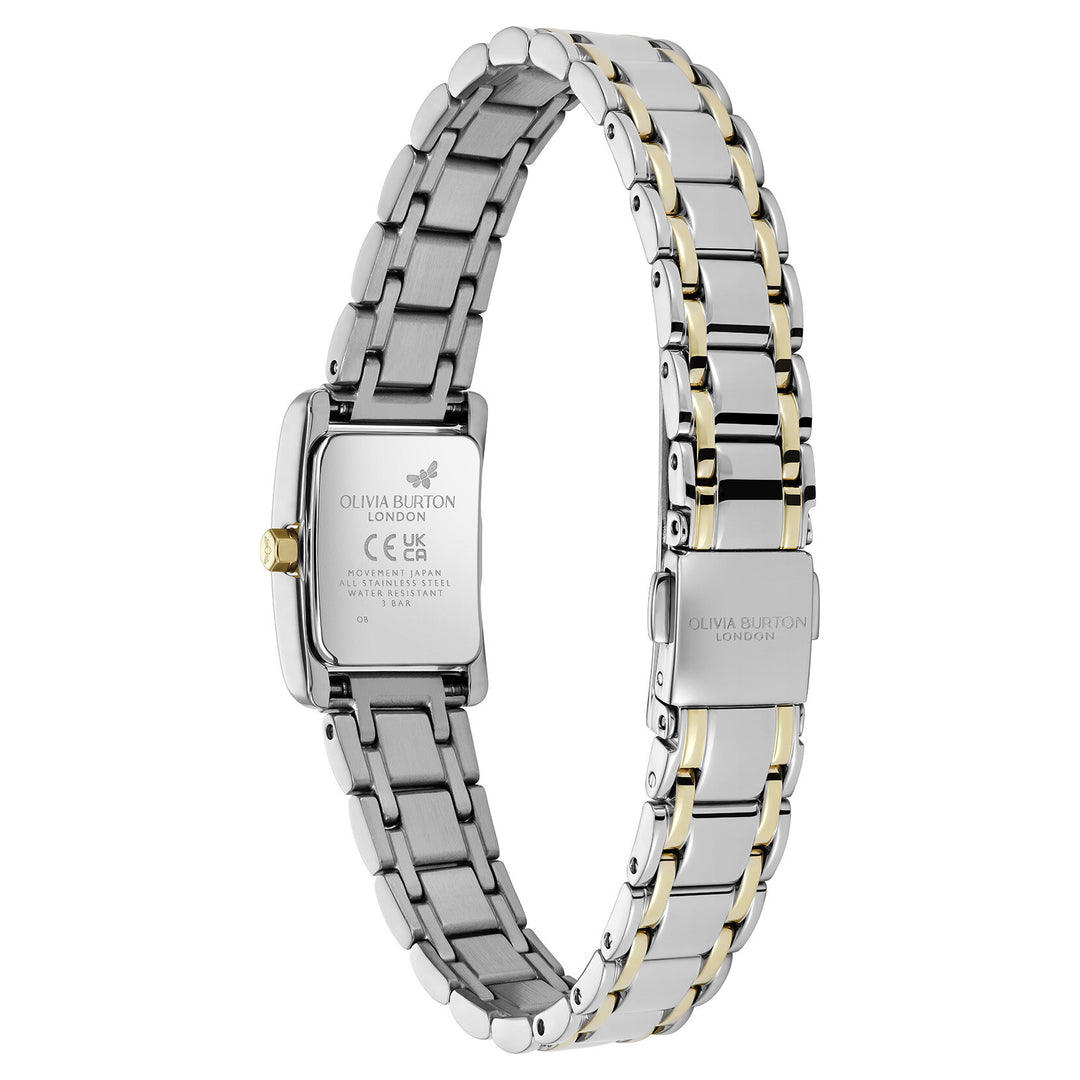 Olivia Burton 16mm Mini Grove White and Two Tone Bracelet Watch