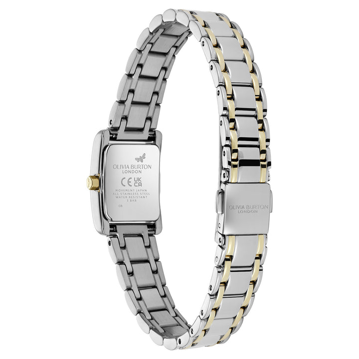 Olivia Burton 16mm Mini Grove White and Two Tone Bracelet Watch