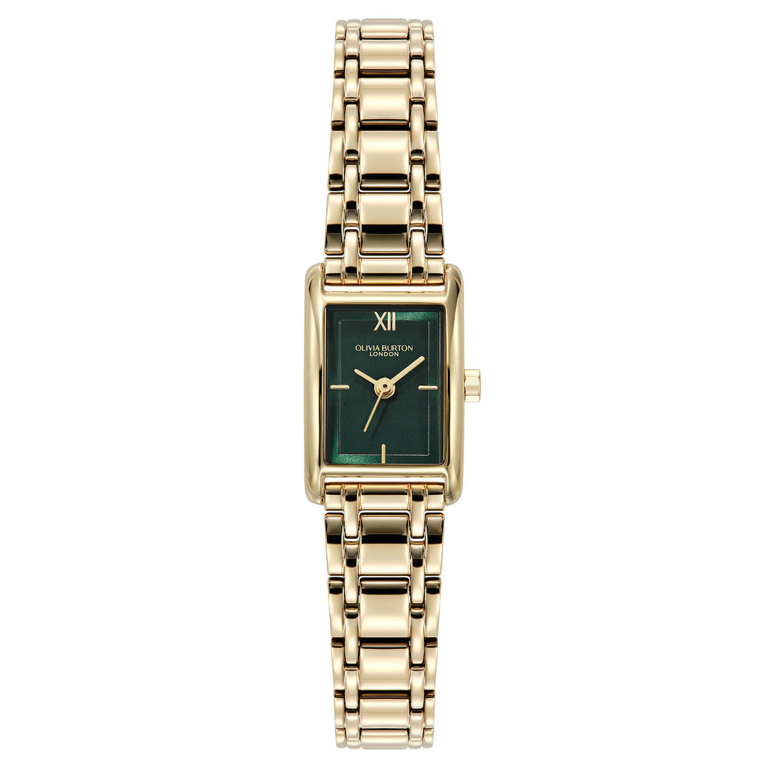 Olivia Burton 16mm Mini Grove Forest Green Gold Bracelet Watch