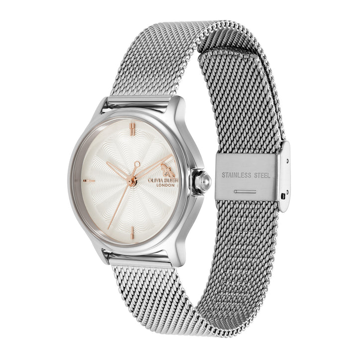 Olivia Burton Silver Classic Bee Stainless Steel Watch
