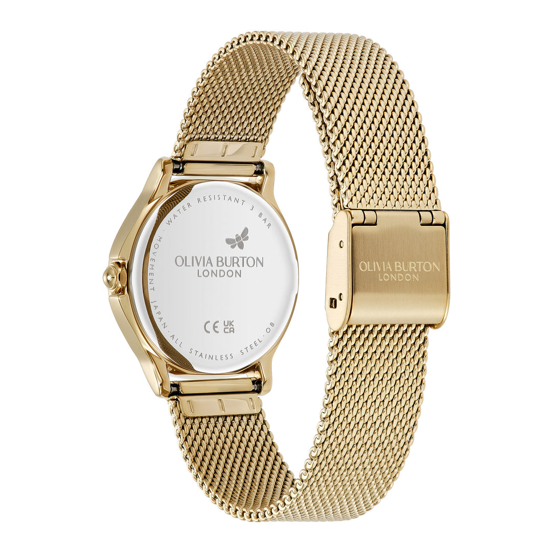 Olivia Burton Gold Classic Bee Stainless Steel Watch