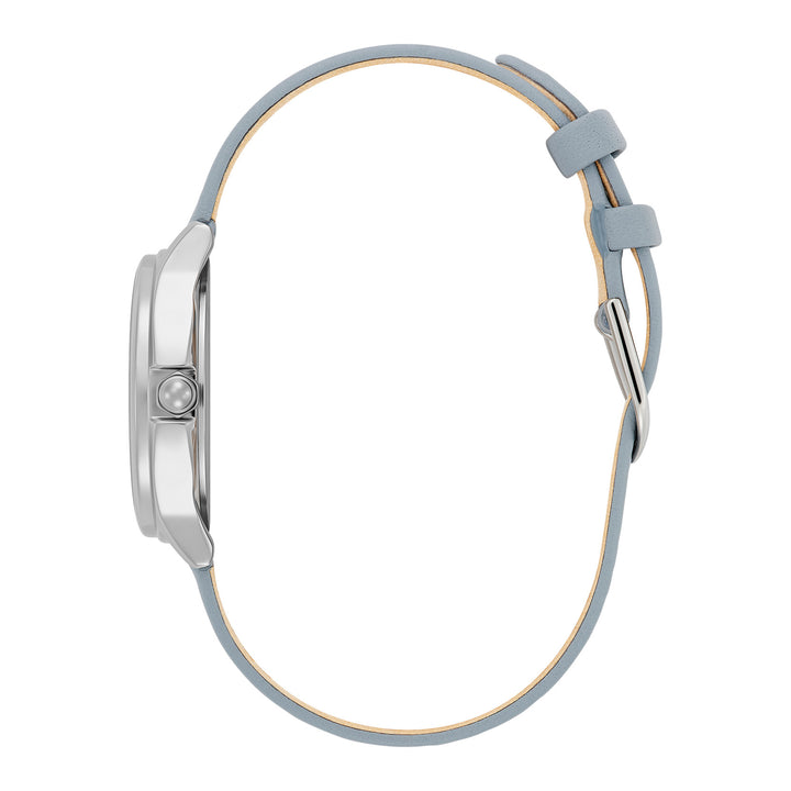 Olivia Burton Blue Classic Bee Leather Watch