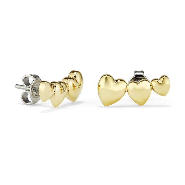 Olivia Burton Gold Mini Hearts Stud Earrings